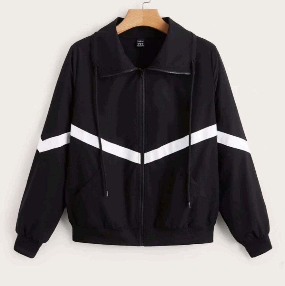 Black rain proof jacket